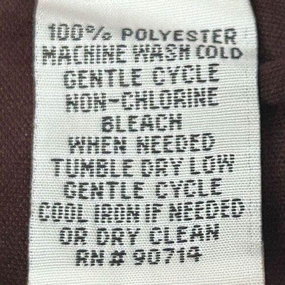 MSK Midi Dress Women's Sz 10 Brown Teal Floral Twist Front Ruffle Flutter Sleeve - Picture 16 of 16